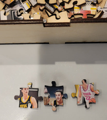 Caitlyn Clark Wooden Puzzle w/ Box