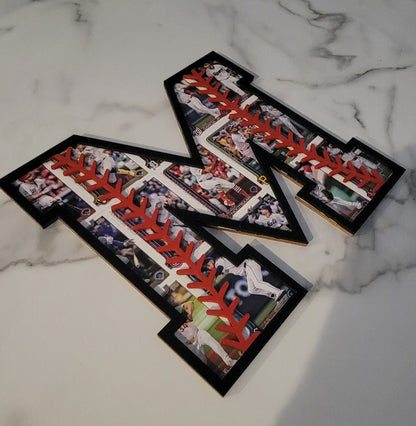 Baseball Card Wall Letter 11 inch